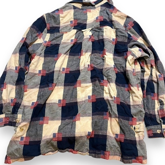 Vintage Fashion Bug Patriotic Shirt Size 18 / 20 American Flag. - Picture 2 of 5